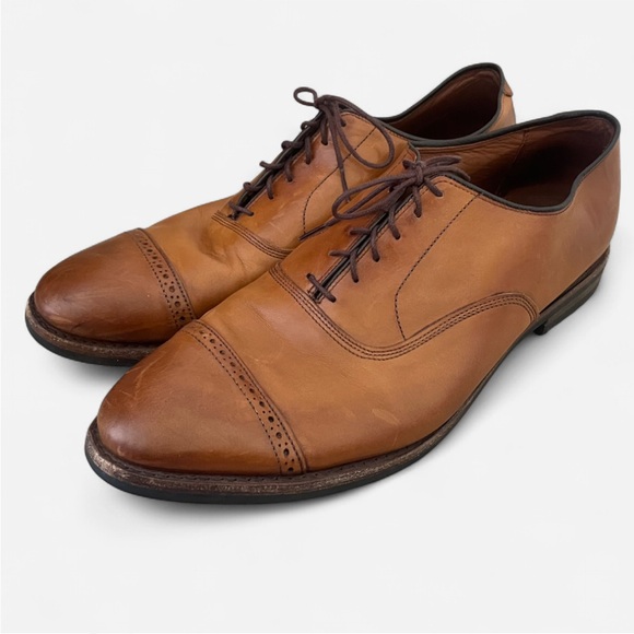 Allen Edmonds Fifth Avenue Cap-Toe Oxford Dress Shoes in Walnut Brown Size 14 - Picture 1 of 8